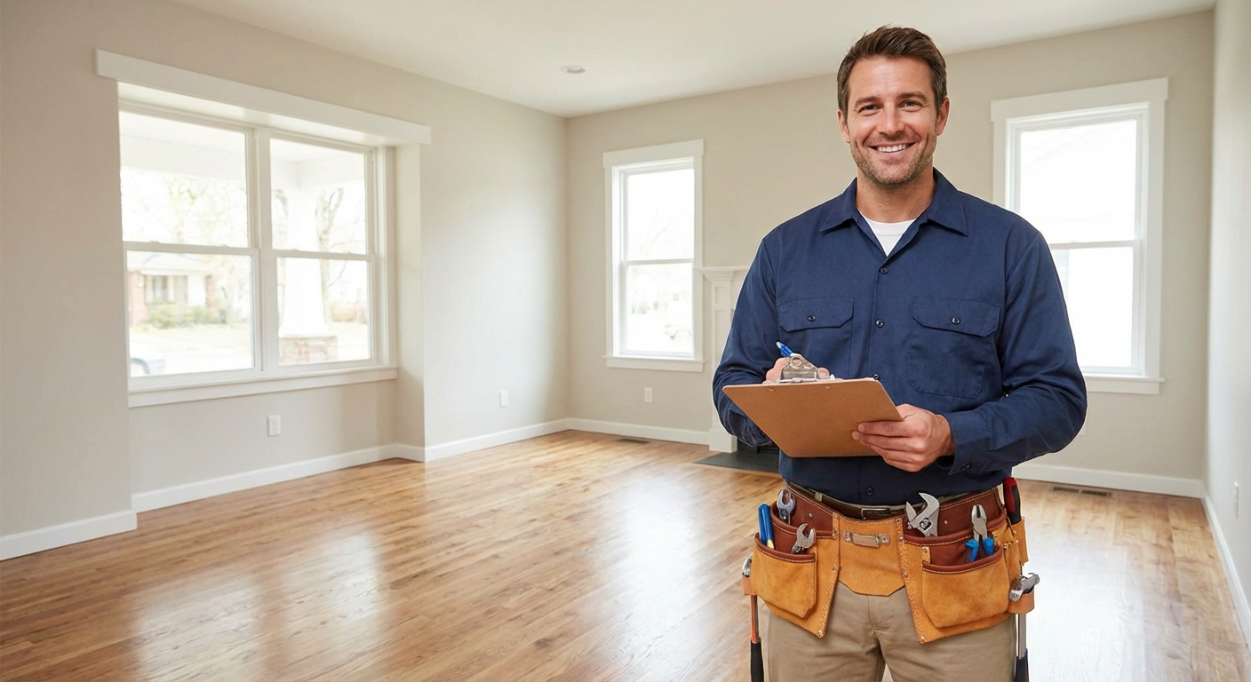 Professional handyman ready for home maintenance in De Rust